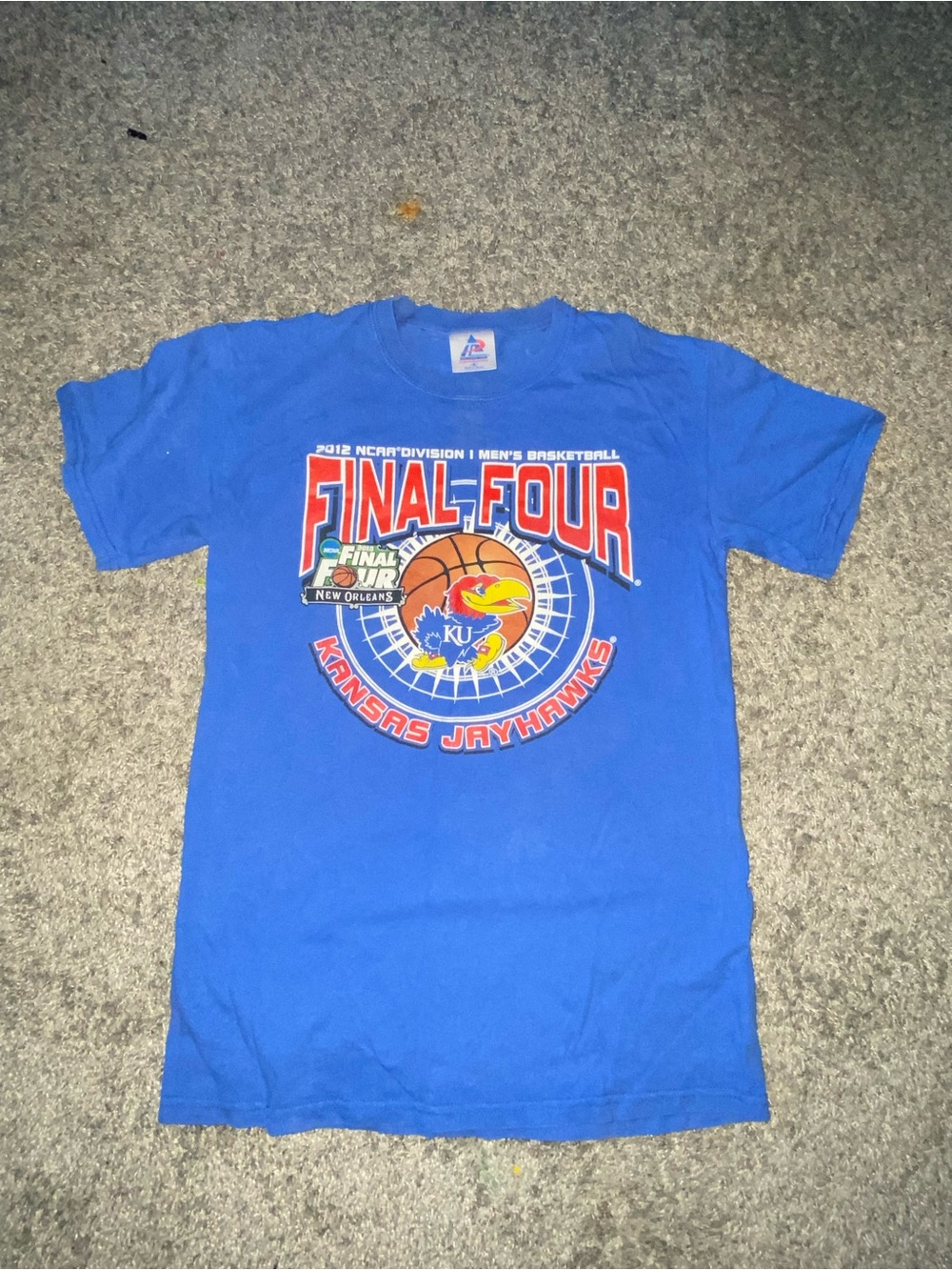 NCAA Kansas Jayhawks Royal Blue Final Four Graphic Tee